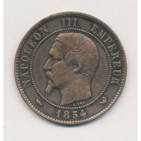 10 Centimes - 1854 W Lille - Napoléon III Tête nue - TB
