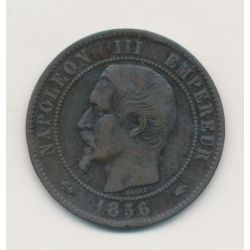 10 Centimes - 1856 A Paris - Napoléon III Tête nue - bronze - TB