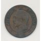 10 Centimes - 1861 BB Strasbourg - Napoléon III Tête laurée  - TB