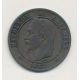 10 Centimes - 1862 K Bordeaux - Napoléon III Tête laurée - TB/TB+