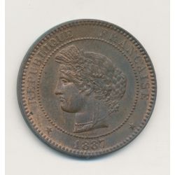 10 Centimes Cérès - 1887 A Paris - bronze - SUP+