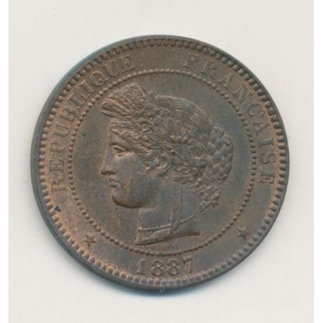 10 Centimes Cérès - 1887 A Paris - bronze - SUP+