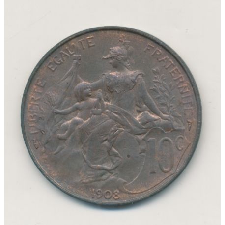 10 Centimes Dupuis - 1908 - bronze - SUP