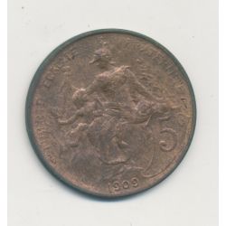 5 Centimes Dupuis - 1909 - bronze - TTB+ 
