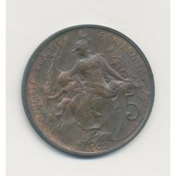 5 Centimes Dupuis - 1902 - bronze - SUP+ 