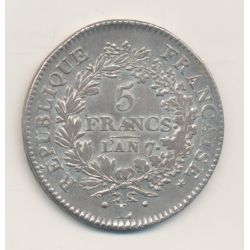 5 Francs Union et Force - AN 7 L Bayonne - TTB+