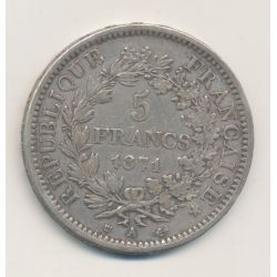 5 Francs Camélinat - 1871 A Paris - Trident