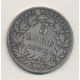 Vatican - 5 Lire 1870 R Rome - XXIV - argent - TTB