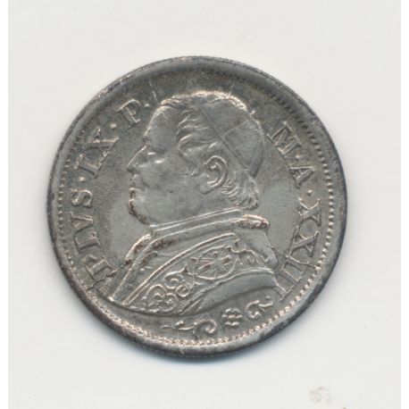 Vatican - 10 Soldi - 1868 R Rome - Pius IX - TTB+