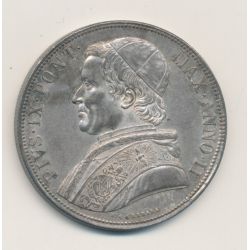 Vatican - 5 Lire 1848 R Rome - AN II - argent - TTB+ 