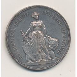 Suisse - 5 Francs 1885 Berne - Concours de tir - argent - SUP