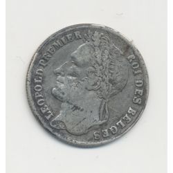 Belgique - 1/4 Franc 1844 - Léopold 1er - argent - TB/TB+