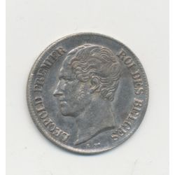 Belgique - 20 Centimes 1858 - Léopold 1er - argent - TTB