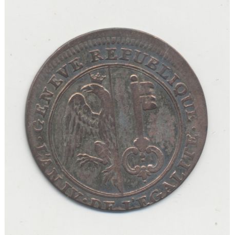 Suisse - 3 Sol 1795 - République de Genêve - TB+
