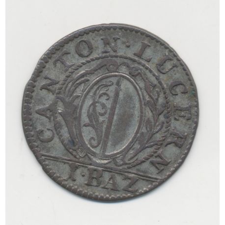 Suisse - 1batzen/10 Rappen 1806 - Canton de Lucerne - TTB