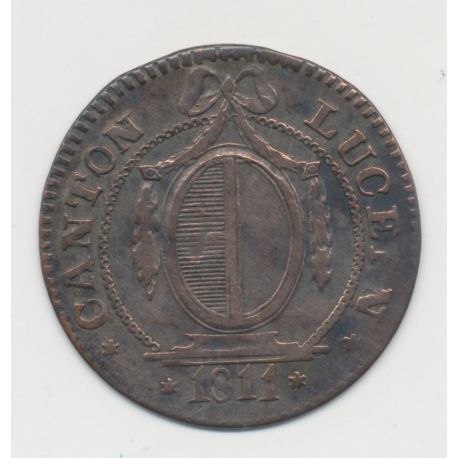 Suisse - 1batzen/10 Rappen 1811 - Canton de Lucerne - TTB
