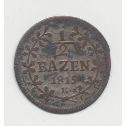 Suisse - 1/2 batzen 1815 - Saint-Gall - TB+