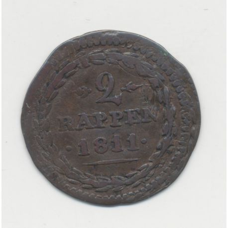 Suisse - 2 Rappen 1811 - Canton de Schwyz - TB
