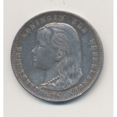 Hollande - 1 Gulden 1892 Utrecht - Wilhelmina - TTB+