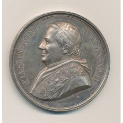 Vatican - Médaille Pie IX - Place du quirinal 1867 - argent - SPL