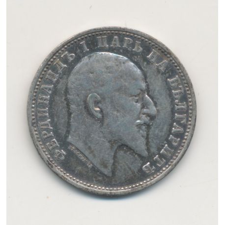 Bulgarie - 1 Leva 1910 - Ferdinand I - argent - TB/TTB