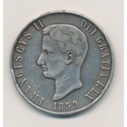 Italie - 120 Grana 1859 - Naples - argent - TB