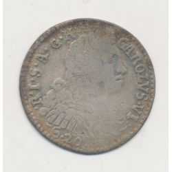 Italie - 1 Lire/20 Soldi 1735 - Charles VI d'Autriche - Mantoue - B