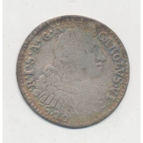 Italie - 1 Lire/20 Soldi 1735 - Charles VI d'Autriche - Mantoue - B