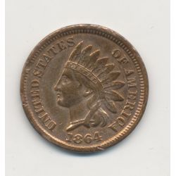 Etats-Unis - 1 Cent Indien 1864 - Philadelphie - TB+
