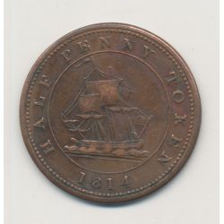 Angleterre - 1/2 Penny Token - 1811 - cuivre - TB+