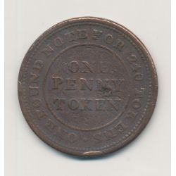 Angleterre - 1 Penny Token - 1813 Flint - Flintshire - TB