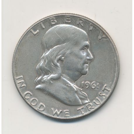 Etats-Unis - 1/2 Dollar 1961 - Franklin - TTB
