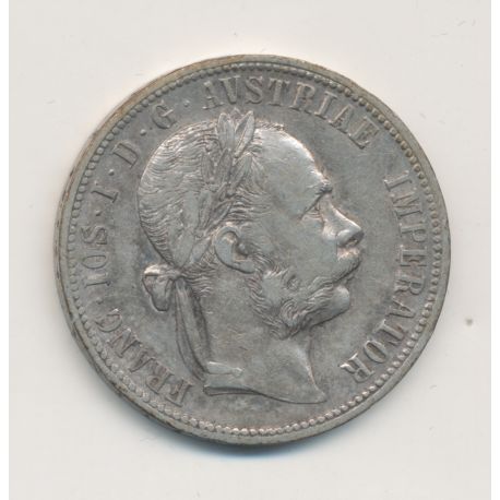 Autriche - 1 Florin 1886 Vienne - François Joseph I - argent - TTB