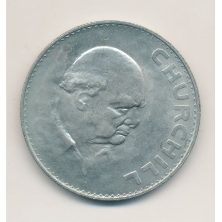 Angleterre - 1 Crown 1965 Churchill - nickel - TTB+