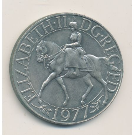 Angleterre - 1 Crown 1977 - Elisabeth II - nickel - SUP