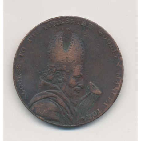 Angleterre - 1/2 Penny Brownbill's leeds 1793 - cuivre - TB+