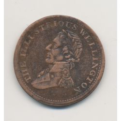 Angleterre - 1/2 Penny Wellington 1816 - cuivre - TTB