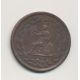 Angleterre - Token mercure et brittania - cuivre - TB