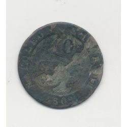 10 Centimes à l'N couronné - 1809 B Rouen - TB
