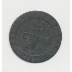 10 Centimes à l'N couronné - 1808 A Paris - TTB