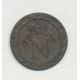 10 Centimes à l'N couronné - 1808 BB Strasbourg - TB+