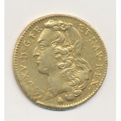 Louis XV - Double louis d'or au bandeau - 1743 Q Perpignan - 