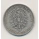 Allemagne - 5 Mark 1876 F Stuttgart - Württemberg - argent - TTB