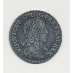 Louis XIII - 1/12 écu - 1642 A Paris - 1er poinçon - argent - TTB+