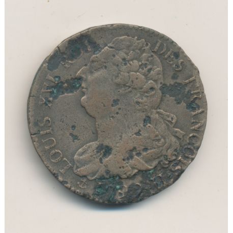 Louis XVI - 2 Sols François - 1792 H La rochelle - B/TB