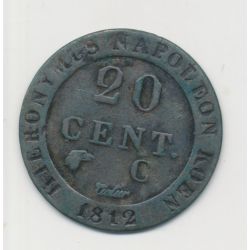 Allemagne - Westphalie - 20 centimes 1812 C Cassel - TTB