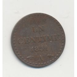1 Centime Dupré - 1851 A Paris - TTB+