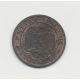 1 Centime Napoléon III - 1853 BB Strasbourg - Tête nue - TTB+
