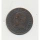 1 Centime Napoléon III - Tête nue - 1855 A Paris - main/ancre - TB+