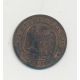 1 Centime Napoléon III - Tête nue - 1855 A Paris - main/chien - TTB+